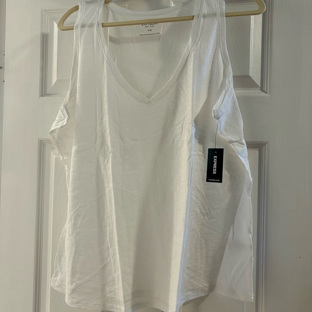 Express White Women's Tank Top